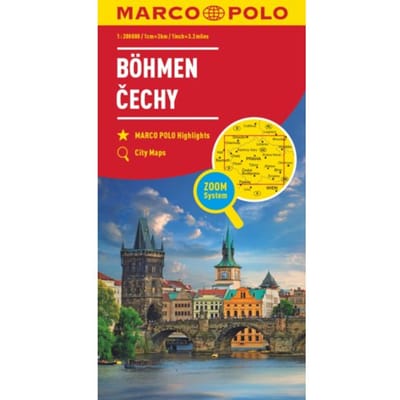 Marco Polo Wegenkaart 01 Tsjechië - Bohemen West En Midden - Marco Polo Wegenkaart