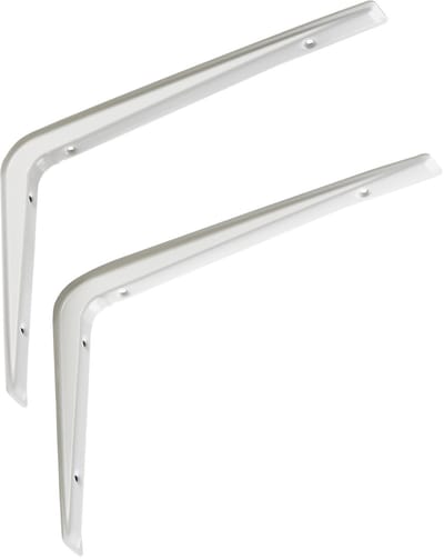 SOTECH 2 stuks Plankdrager RK15 wit 272 x 193 mm Plankdrager Plankdrager Wandsteun Plankdrager Beugels Haakse plankdrager