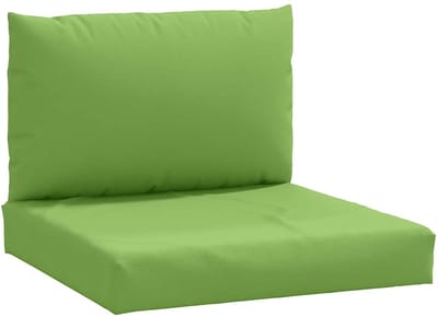 vidaXL - Palletkussens - 2 - st - stof - gemêleerd - groen
