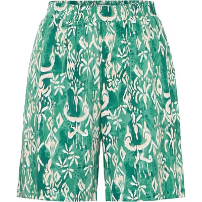 Ichi Broek Ihaya Sho2 20123320 204615 Pine Green Ikat Dames Maat - W38