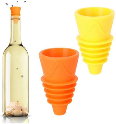 Actie4you® - Vliegenvanger - Vliegenverjager voor op Tafel - Vliegjes Bestrijden - Fruitvliegjes Vanger - Siliconen - Fruitvliegjes Vallen - 2 Stuks