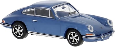 Brekina Modelauto - Porsche 911 - blauw - 4,5 x 2 cm - schaalmodel