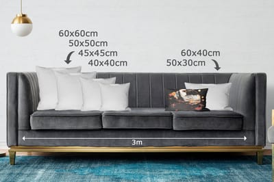 Sierkussens - Kussentjes Woonkamer - 50x30 cm - Kunst - Goud - Zwart - Modern - Abstract