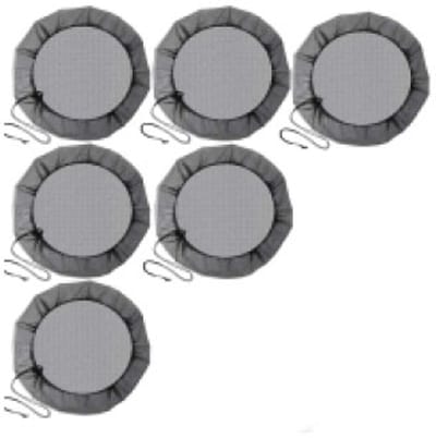 Regenton net - 6 stuks - Regentonnen Hoes - Polyester - Regenton Afsluitnet - Afsluiter Regenton - bescherming tegen bladeren, insecten - 80 cm diameter - Zwart