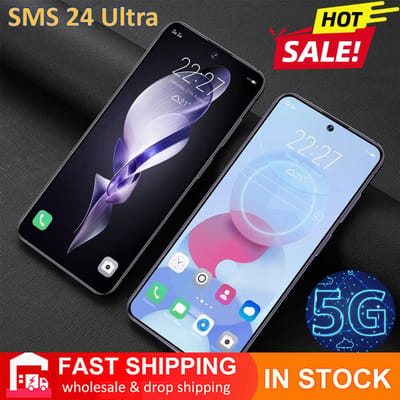 Hot Nieuwe SMS 24 Ultra Originele Smartphone 7.3 inch Global Versie 5G Dual Sim Mobiele Telefoons 7800 mAh Android 14 Mobiele Mobiele Telefoons