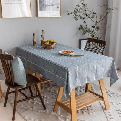 Effen kleur waterdicht oliebestendig wasvrij stoffen tafel theetafel rechthoekig huishoudelijk eenvoudig tafelkleed 140x180cm