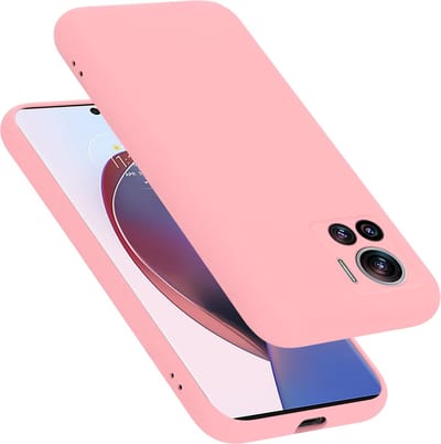 Cadorabo Hoesje geschikt voor Motorola EDGE 30 ULTRA / X30 PRO in LIQUID ROZE - Beschermhoes gemaakt van flexibel TPU silicone Case Cover