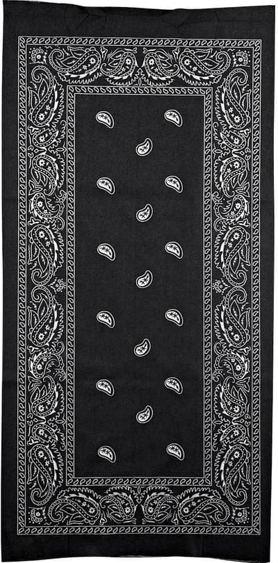 Multifunctioneel Doek - Halsdoek Bandana - Outdoor Activiteiten - Naadloos Ontwerp - Universele Maat - Zwart