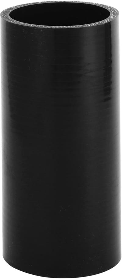 Dailygoods- Koelslang Siliconen 150 mm - Binnendiameter 60 mm - Meerlaags Weefsel - Temperatuurbestendig tot 300 °C - Zwart - Schokbestendig - Siliconenslang