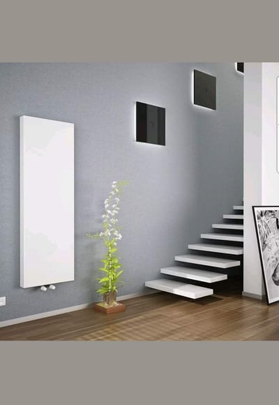 Verticale Dubbellaags Paneelradiator Plan 1800x600 mm - Wit - Hoge Warmteafgifte