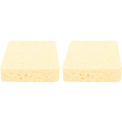 2 Stuks Schilder Spons Rechthoekig Absorberend Spons Set met Opbergdoos voor Knutselen Schoonmaken Geel geel