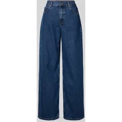 Wide leg jeans van puur katoen