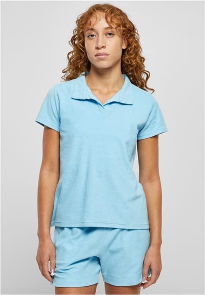 Urban Classics - Towel Polo Top - XXL - Blauw