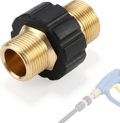 Snelkoppeling slangadapter M22 x 1,5 voor hogedrukreiniger, robuuste messing connector, 14 mm binnendiameter, ideaal voor waterdruk en reiniging