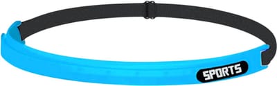 Sport Haarband Zweetband Siliconen – Hoog Elastisch, Zweetafvoerend, Ideaal voor Fitness en Hardlopen, Universele Pasvorm - Blauw