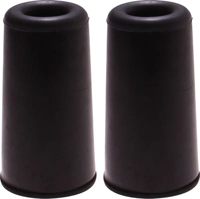 Deltafix Deurbuffer - 2x - deurstopper - zwart - rubber - 75 x 40 mm - schroefbevestiging