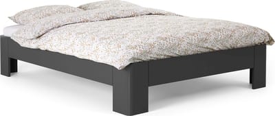 B Bright Fresh 400 Bed 90x200cm - Bedframe Antraciet - Instaphoogte: 40cm