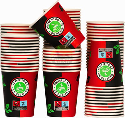 KURTT 500 Koffiebekers to go - Koffiebeker karton - 8oz/200ml - drinkbekers, wegwerpbekers, papierenbeker