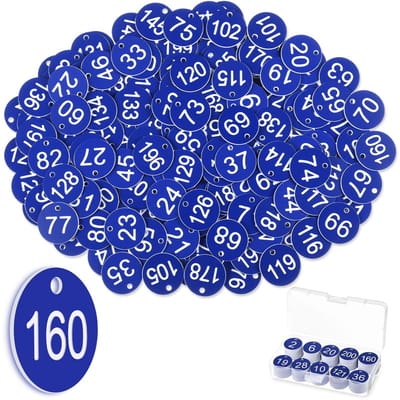Tafelnummers - Genummerde ID-tags - Waterdicht - Kleine tags - Voor buiten gebruik - Geschikt voor horeca en sportfaciliteiten