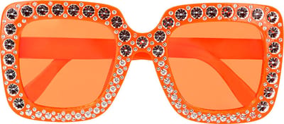 Boland - Partybril Bling bling oranje Oranje - Volwassenen - Koningsdag - Koningsdag - Holland - Supporter - Voetbal