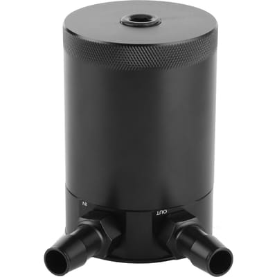 Olieopvangtank met 2 poorten, 300 ml, van aluminiumlegering met schotten, universeel accessoire.