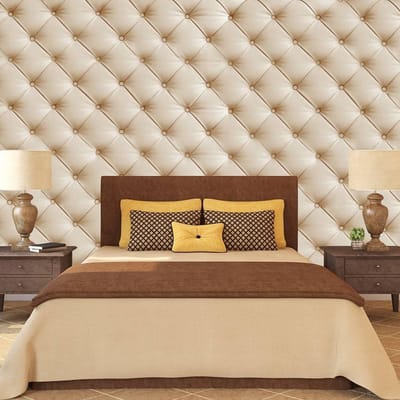 200cm X 140cm - Fotobehang - Slaapkamer - Beige