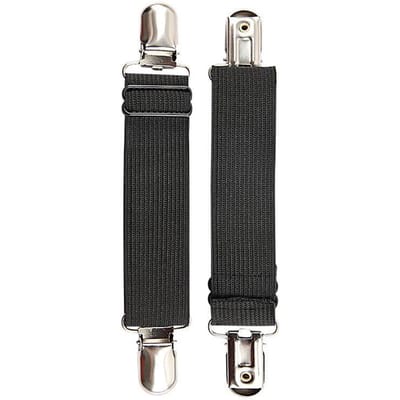 Multifunctionele Elastische Clip Laarzen Antislip Elastische Broekklem Elastische Verstelbare Randclip Laarzen Antislip Riem 20cm zwart