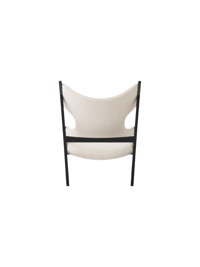 Audo - Knitting Lounge Chair - black-stained oak/Barnum Bouclé COL 24 - beige