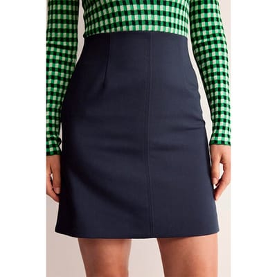 Boden Bi-stretch Mini Skirt Navy Größe: 18 | Miniröcke Outlet | Damen | Blau