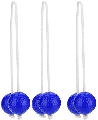 Dailygoods- Laddergolf Speelset - 3 Paar Ladder Golfballen - Duurzaam Synthetisch Rubber - Antiwikkeling Koord - Geschikt voor Kinderen - Voor Binnen/Buiten Gebruik - Speelballen