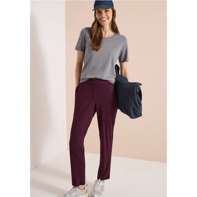 Mid Waist Slim Legs broek in casual fit