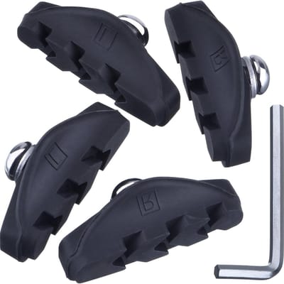 2 Paar Remblokken voor Fietsen met Caliper en Installatietools - 50mm, Zwart, Geschikt voor Diverse Fietsen