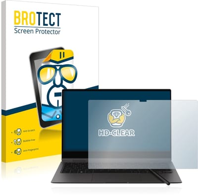 BROTECT - Screenprotector voor Samsung Galaxy Book2 Pro 360 13.3" - Folie Beschermfolie transparant