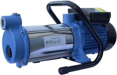Waterpomp - Dompelpomp - Tuin Besproeien - Zelfaanzuigend - 5400 L/U - Zwart Blauw RVS