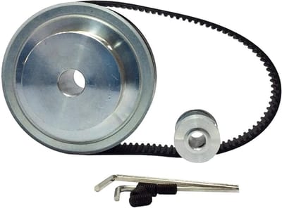 Timing Katrol Set - Riemwiel Kit - Machine Aandrijving - Precisie Aluminium - 3M Pitch - Zilverkleurig