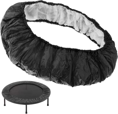 Trampoline Veerhoes - Veiligheidskussen Rand - Kinderen Spelen - Zachte Spons Vulling - 36 Inch 6 Gaten - Zwart