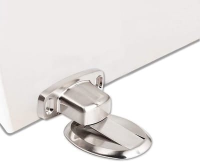 Roestvrijstalen Deurstoppers met Magnetische Bevestiging - Set van 2, Geen Boren Nodig