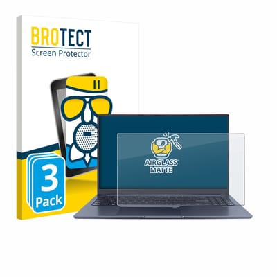 BROTECT - Screenprotector voor ASUS Vivobook 15X OLED M1503QA - Folie Beschermfolie Beschermglas matte 3 Stuks