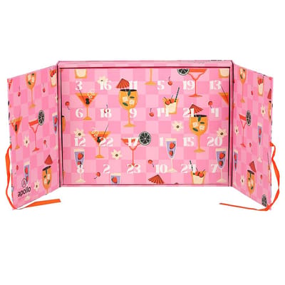 Adventskalender - Dames - Cocktail - 12 Paar sokken - Maat 36/41 - adventskalender 2024 - adventkalender - adventkalender volwassenen