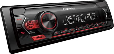 Pioneer MVH-S120UI – 1-DIN autoradio met USB & AUX – 5-bands equalizer – 2 RCA-uitgangen – Mechavrij