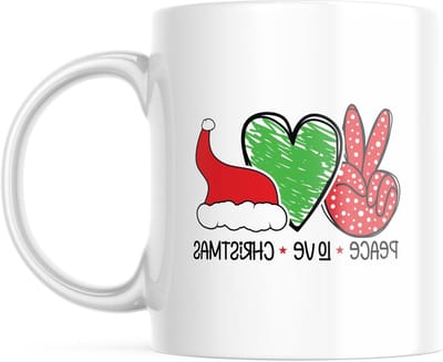 Kerst Mok - Thee Mok Koffie Mok - Gezellige Momenten Creanken - Dubbelzijdig Bedrukt - 330 ml - Wit