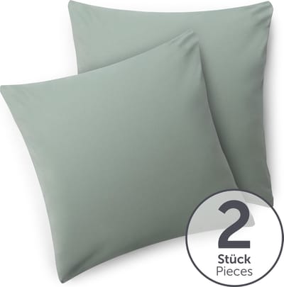 Blumtal - Set Van 2 Kussenslopen - Superzachte Premium Jersey Kussenhoes - 100% Katoen - 60 x 60 cm - Groen