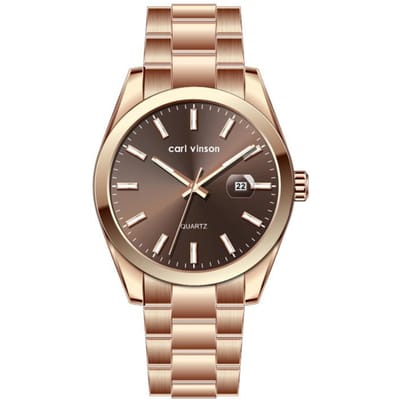 Loverspaar Horloge Lichtgevend Waterdicht Kwarts Horloge Stalen Band Mode Zakelijk Horloge beige