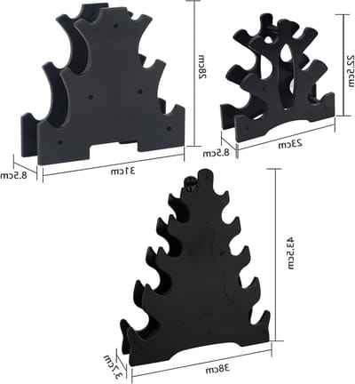 Compacte dumbbell houder voor kleine gewichten - Stabiele dumbbellstandaard, ideaal voor thuisgym, ruimtebesparend ontwerp, perfect voor krachttraining en fitness.