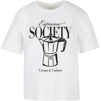 Dames-T-shirt Miss Tee Espresso Society