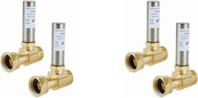 Waterhamer Eliminator - Slagdemper - Wasmachine Bescherming - Roestvrij Staal - 3/4 Inch - Zilver Goud