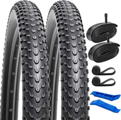 2 Stuks 27.5 inch Mountainbike Buitenbanden en Binnenbanden Set voor 27.5x2.40