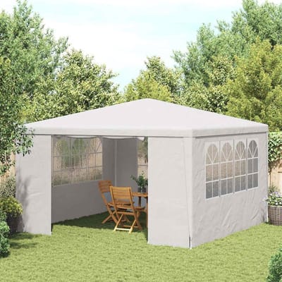 Professionele Partytent - Tuinpaviljoen Tent - Feestelijke Bijeenkomsten - UV Waterbestendig - 4 x 4 Meter - Wit