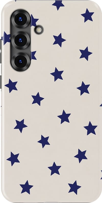 DripCase Hoesje Samsung Galaxy S25 Plus | Sterren Design | Magnetisch Opladen | 2-in-1 Ontwerp | Stars Backcover Classic Navy