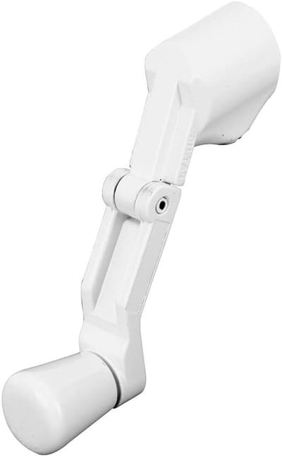 Opvouwbare Crankgreep - Raamhendel - Raam Bediening - Split-as Ontwerp - 11/32 inch - Wit
